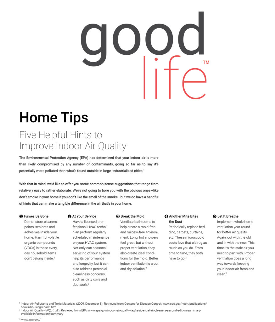Five Helpful Hints to Improve Indoor Air Quality